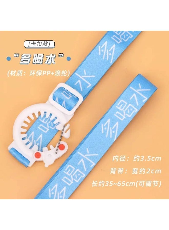 Baby blue Water Bottle Lanyard, Large Circle Type, Suitable for All Kinds of Water Cups and Bottles - Image 1